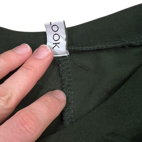 MISSLOOK Green Fleece Mini Shift Dress L - Picture 4 of 4